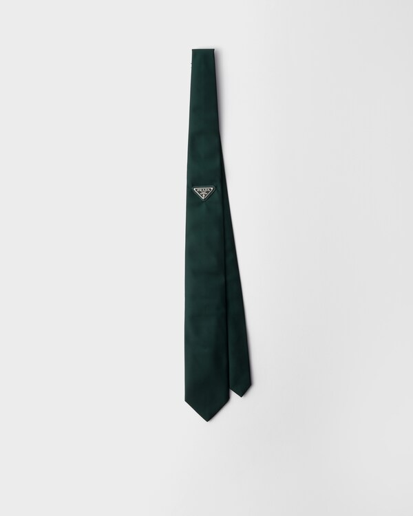 Re-Nylon tie - Bottle Green Re-Nylon tie - Bottle Green