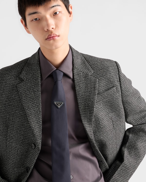Re-Nylon tie - Blue Re-Nylon tie - Blue
