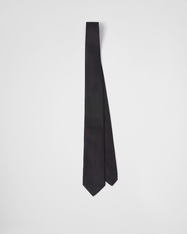 Satin tie - Black Satin tie - Black