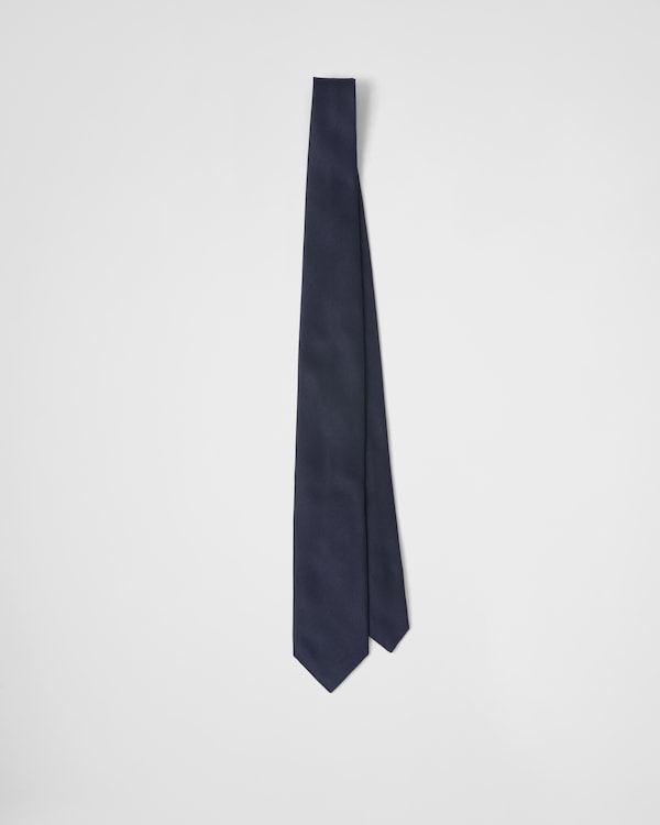 Satin tie - Navy Satin tie - Navy