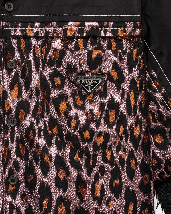 Prada Timecapsule羊毛混纺流苏衬衫 - 粉红色 Prada Timecapsule羊毛混纺流苏衬衫 - 粉红色