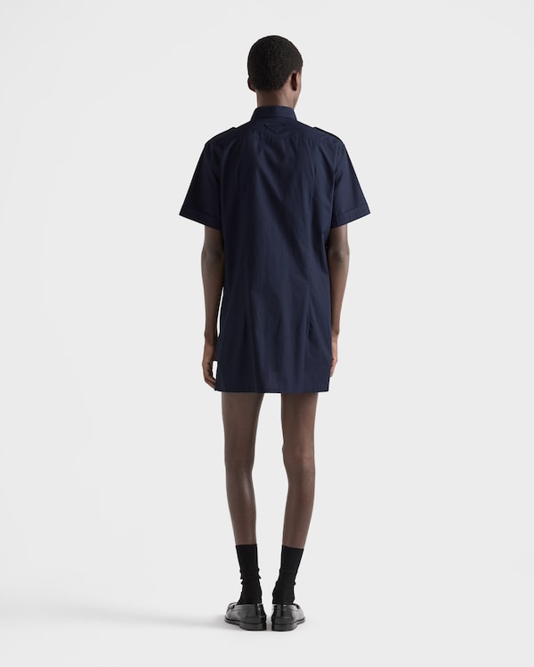 Short-sleeved cotton shirt - Navy Short-sleeved cotton shirt - Navy