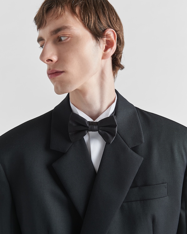 Satin bowtie - Black Satin bowtie - Black