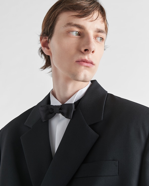 Satin bow-tie - Black Satin bow-tie - Black
