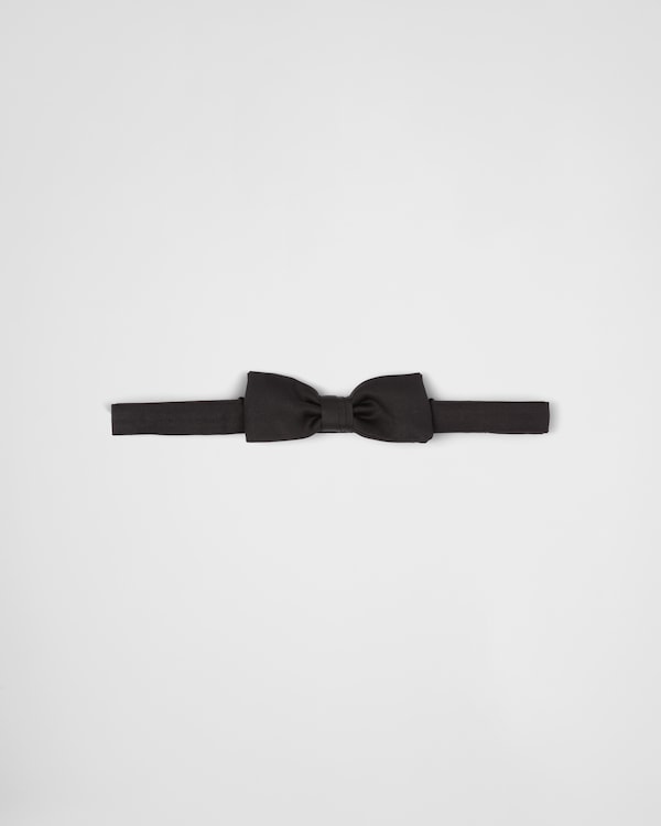 Satin bow-tie - Black Satin bow-tie - Black