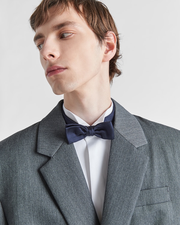 Satin bow-tie - Navy Satin bow-tie - Navy