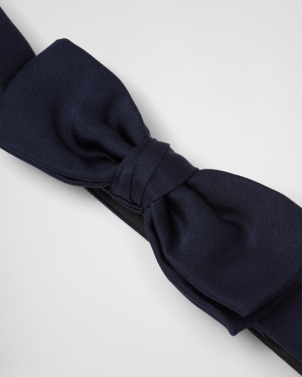 Satin bow-tie - Navy Satin bow-tie - Navy
