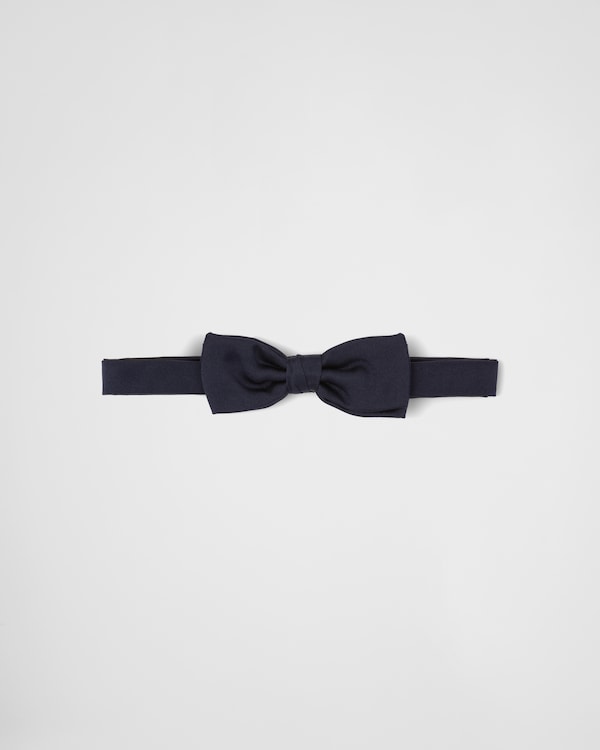 Satin bow-tie - Navy Satin bow-tie - Navy