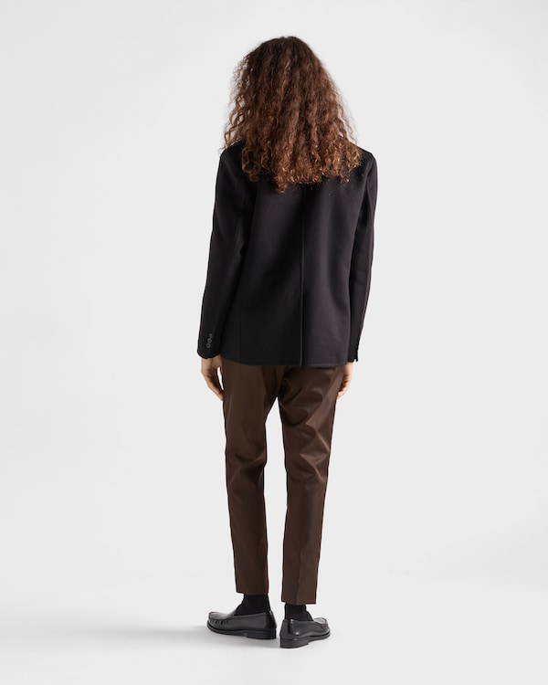 Single-breasted cashmere jacket - Black Single-breasted cashmere jacket - Black