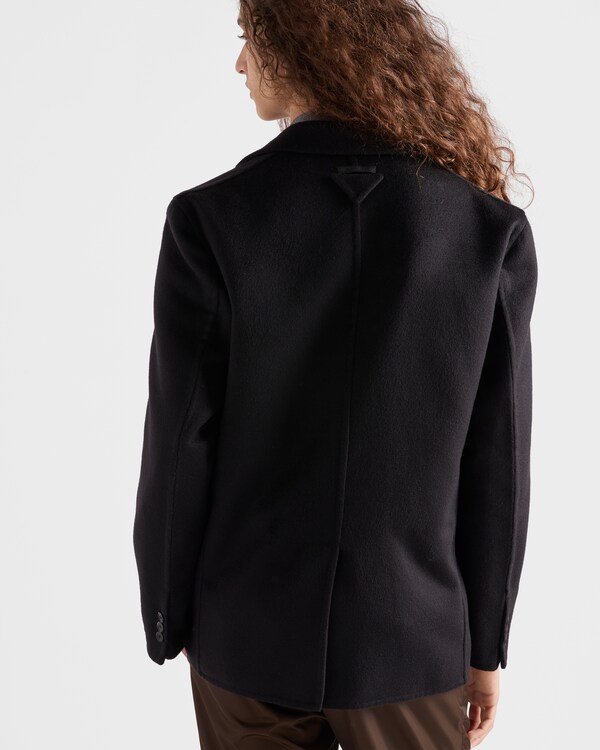 Single-breasted cashmere jacket - Black Single-breasted cashmere jacket - Black