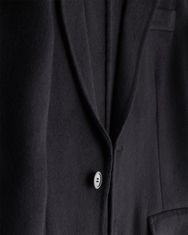 Single-breasted cashmere jacket - Black Single-breasted cashmere jacket - Black