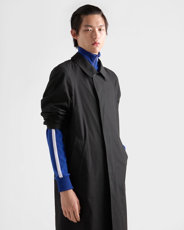 Technical fabric blouson jacket - Cornflower Blue/White Technical fabric blouson jacket - Cornflower Blue/White