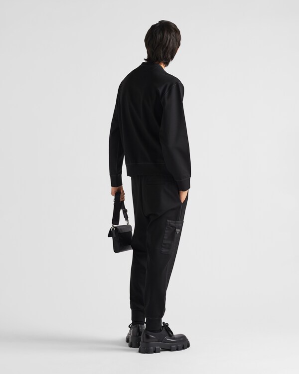 Technical fabric sweatshirt - Black Technical fabric sweatshirt - Black
