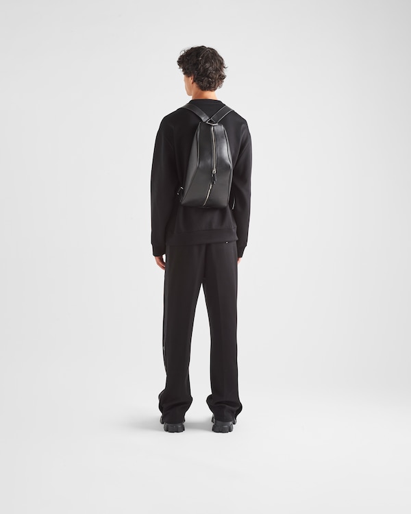 Technical cotton sweatshirt - Black/Black Technical cotton sweatshirt - Black/Black