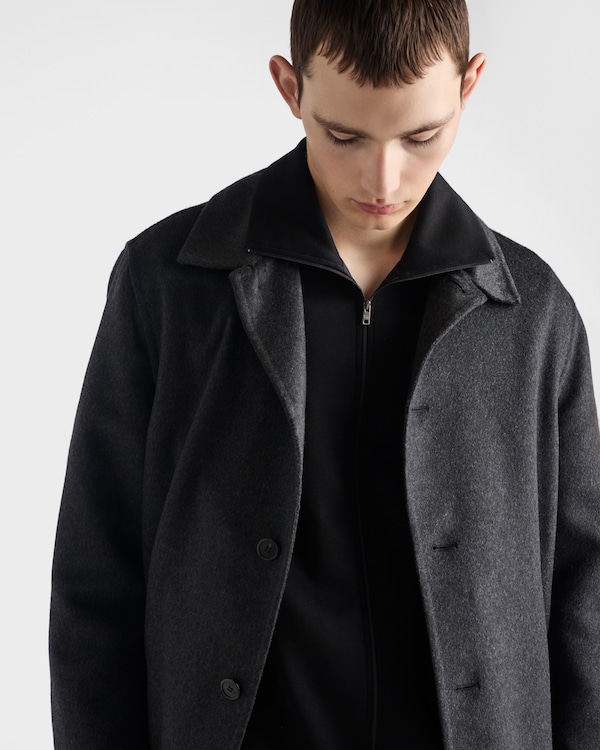 Technical cotton blouson jacket - Black Technical cotton blouson jacket - Black