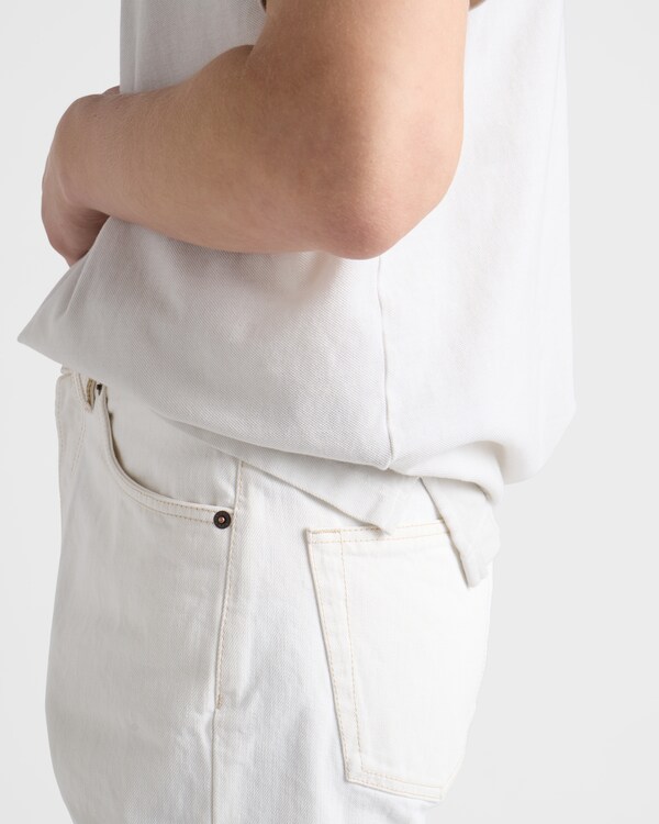 Garment-dyed cotton polo shirt - Chalk White Garment-dyed cotton polo shirt - Chalk White