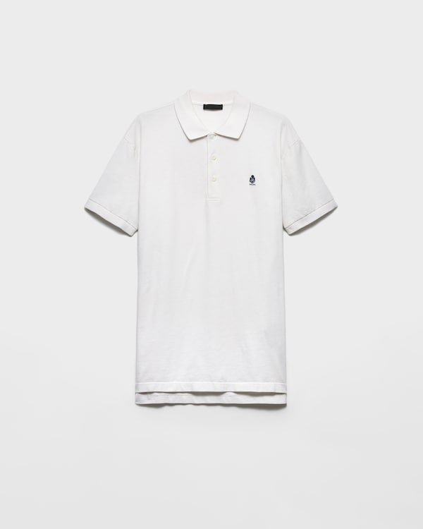 Garment-dyed cotton polo shirt - Chalk White Garment-dyed cotton polo shirt - Chalk White