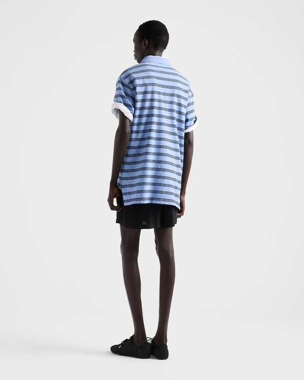 Garment-dyed cotton polo shirt - Periwinkle/Blue Garment-dyed cotton polo shirt - Periwinkle/Blue