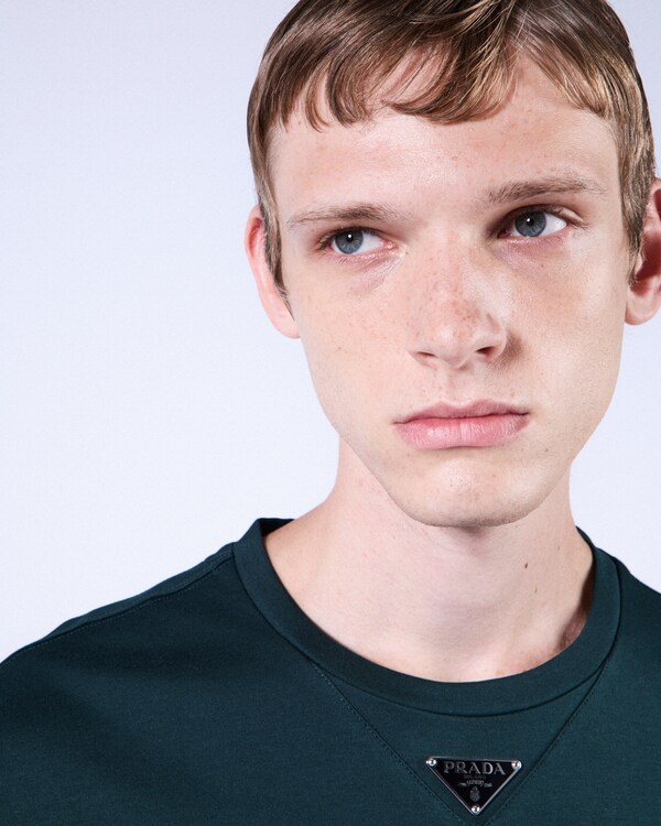 Cotton T-shirt - Bottle Green Cotton T-shirt - Bottle Green
