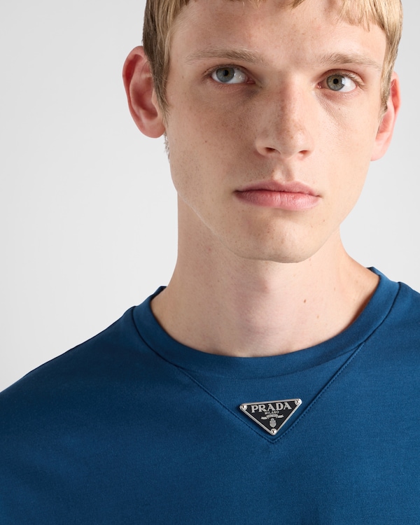 Cotton T-shirt - Aviator Blue Cotton T-shirt - Aviator Blue