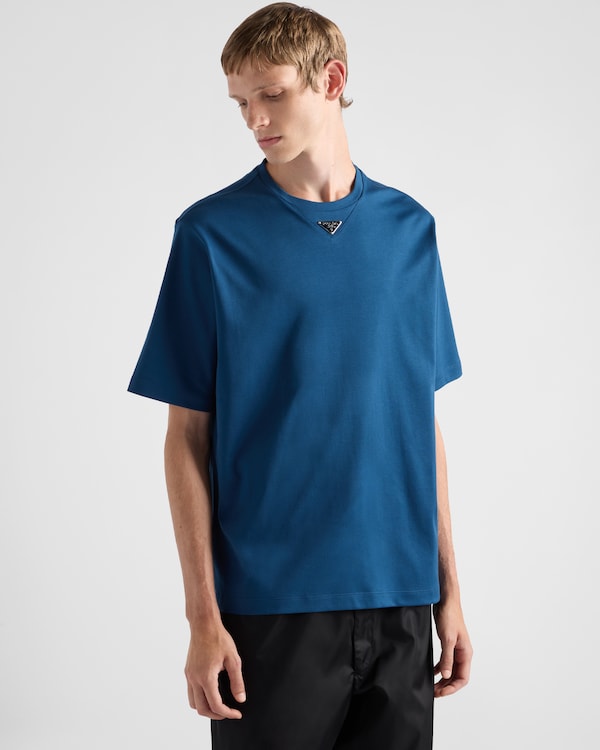 Cotton T-shirt - Aviator Blue Cotton T-shirt - Aviator Blue