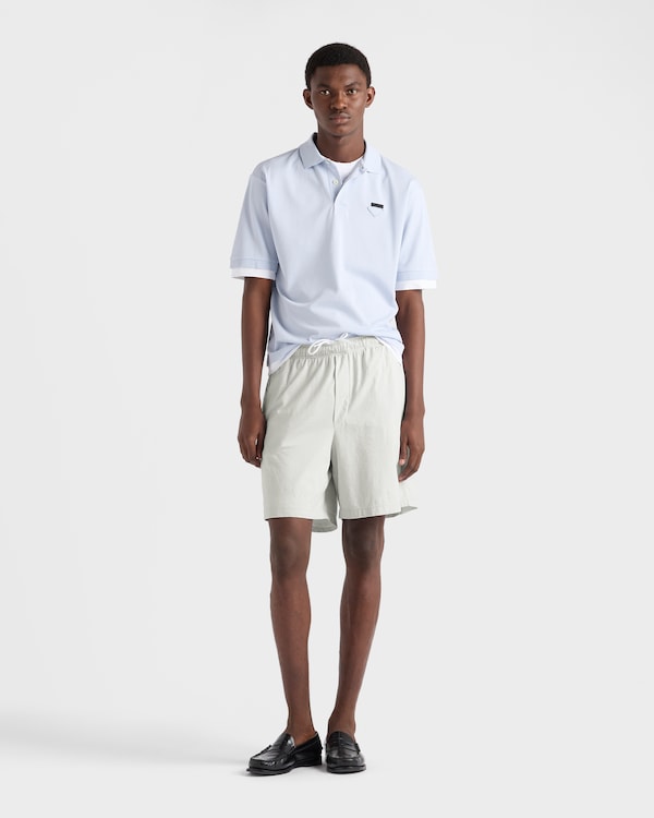 Cotton polo shirt - Astro/White Cotton polo shirt - Astro/White