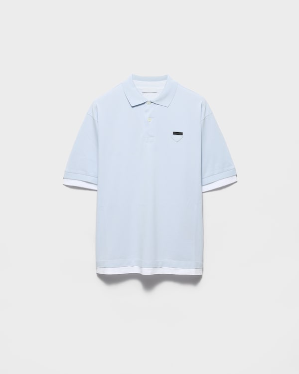 Cotton polo shirt - Astro/White Cotton polo shirt - Astro/White