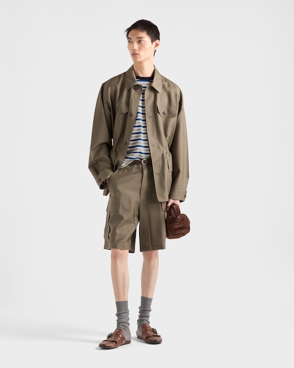 条纹棉质T恤 - 象牙/制服 条纹棉质T恤 - 象牙/制服