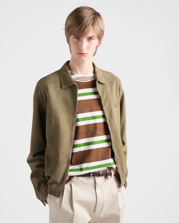 Printed cotton T-shirt - Cocoa/Fern Printed cotton T-shirt - Cocoa/Fern