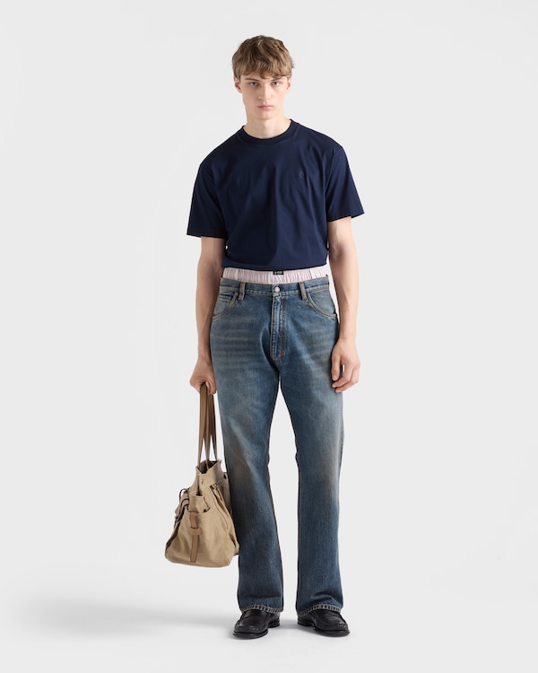 Cotton T-shirt - Navy Cotton T-shirt - Navy