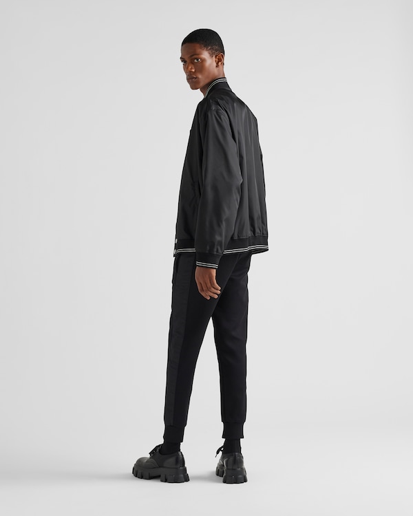Sweatpants with Re-Nylon details - Black/Black Sweatpants with Re-Nylon details - Black/Black