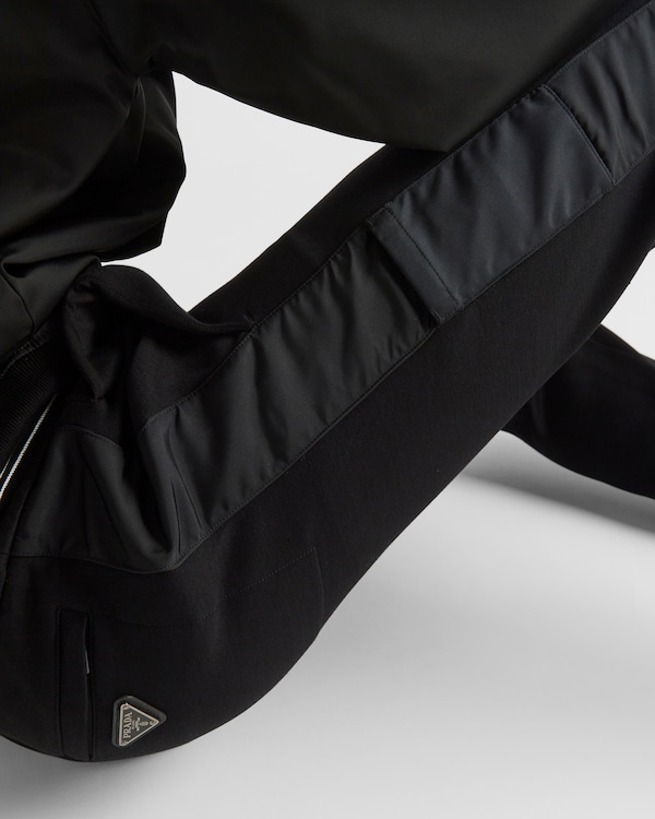 Sweatpants with Re-Nylon details - Black/Black Sweatpants with Re-Nylon details - Black/Black