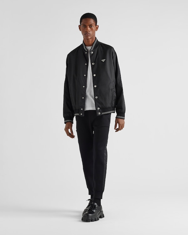 Sweatpants with Re-Nylon details - Black/Black Sweatpants with Re-Nylon details - Black/Black