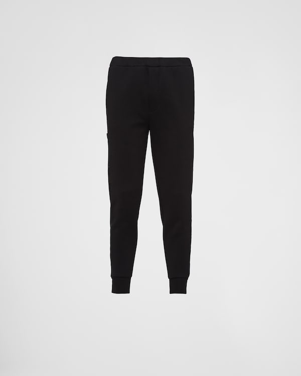 Sweatpants with Re-Nylon details - Black/Black Sweatpants with Re-Nylon details - Black/Black