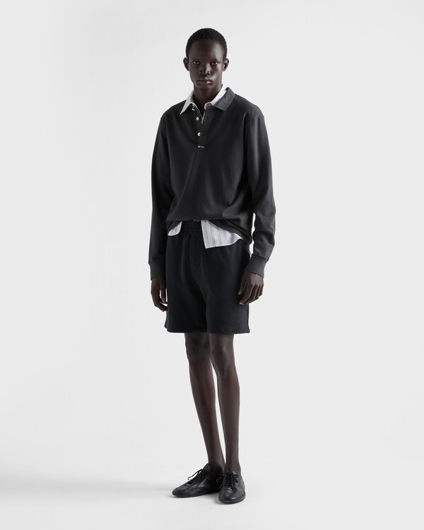 Cotton Bermudas - Black Cotton Bermudas - Black