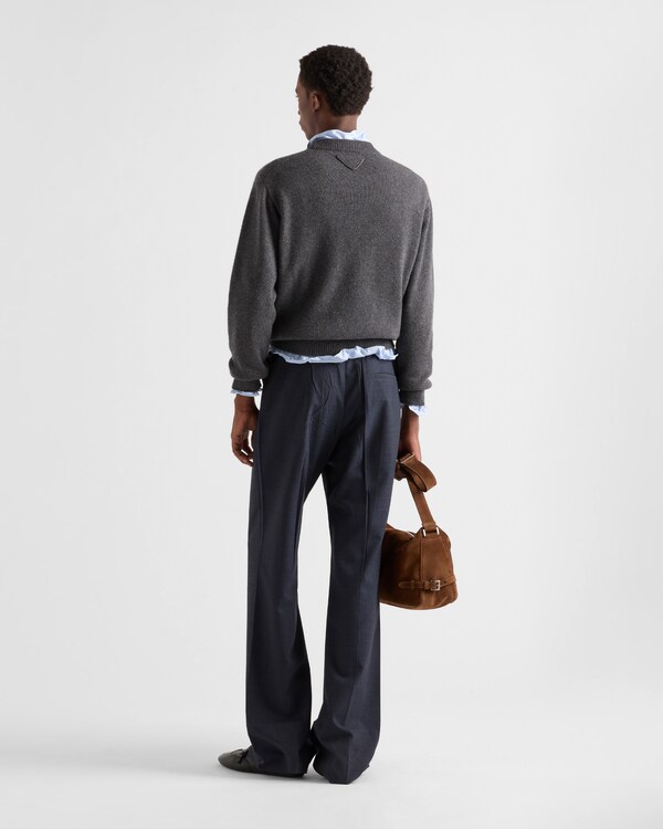 Re-Cashmere crew-neck sweater - Slate Gray Re-Cashmere crew-neck sweater - Slate Gray