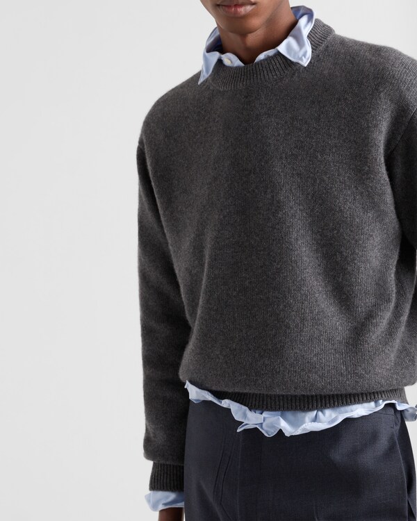 Re-Cashmere crew-neck sweater - Slate Gray Re-Cashmere crew-neck sweater - Slate Gray