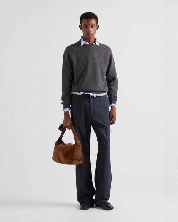 Re-Cashmere crew-neck sweater - Slate Gray Re-Cashmere crew-neck sweater - Slate Gray