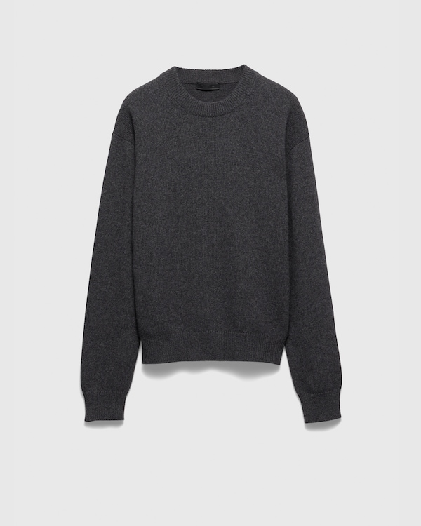 Re-Cashmere crew-neck sweater - Slate Gray Re-Cashmere crew-neck sweater - Slate Gray