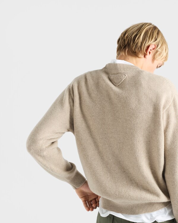 Re-Cashmere crew-neck sweater - Hemp Re-Cashmere crew-neck sweater - Hemp