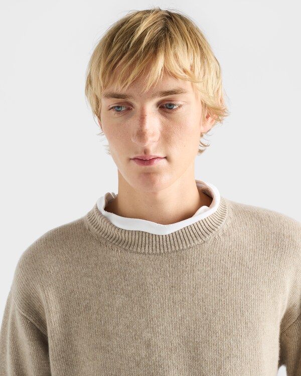 Re-Cashmere crew-neck sweater - Hemp Re-Cashmere crew-neck sweater - Hemp