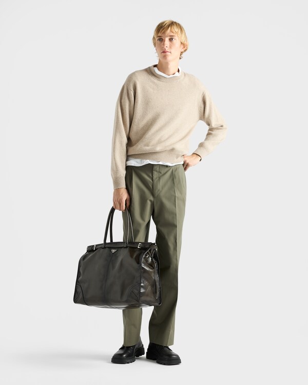 Re-Cashmere crew-neck sweater - Hemp Re-Cashmere crew-neck sweater - Hemp