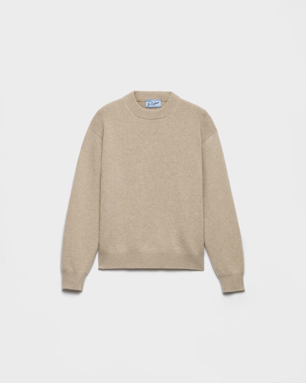 Re-Cashmere crew-neck sweater - Hemp Re-Cashmere crew-neck sweater - Hemp
