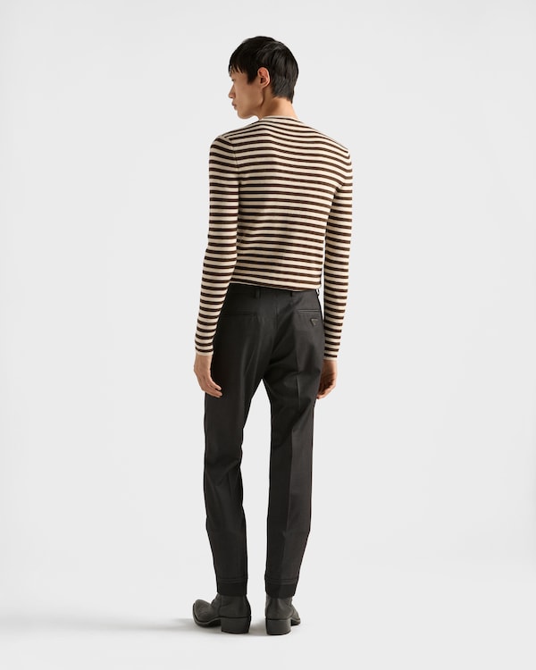 Superfine wool crew-neck sweater - Cream Superfine wool crew-neck sweater - Cream