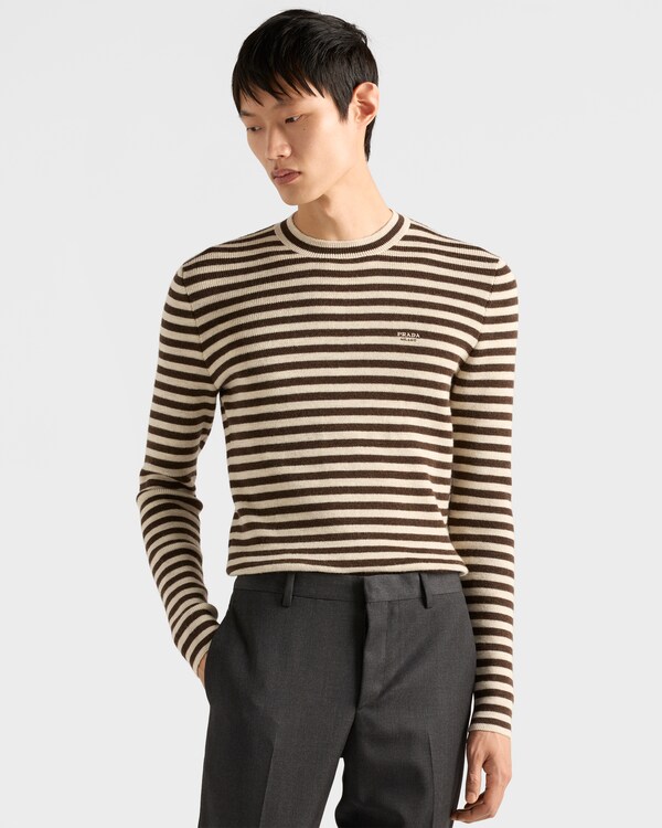 Superfine wool crew-neck sweater - Cream Superfine wool crew-neck sweater - Cream