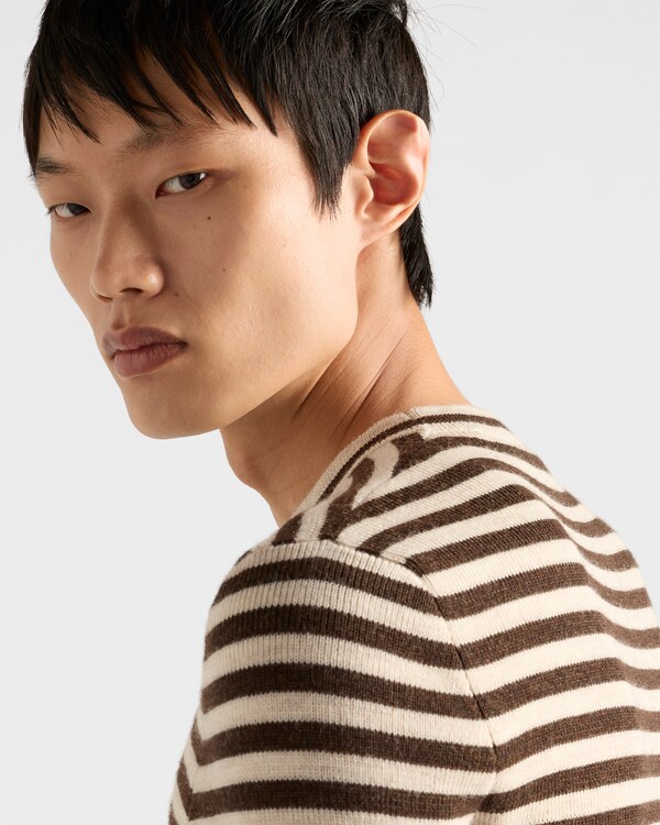 Superfine wool crew-neck sweater - Cream Superfine wool crew-neck sweater - Cream