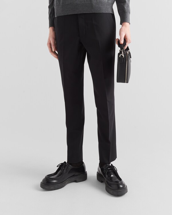 Light stretch wool pants - Black Light stretch wool pants - Black