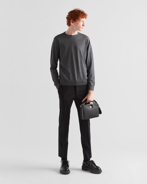 Light stretch wool pants - Black Light stretch wool pants - Black
