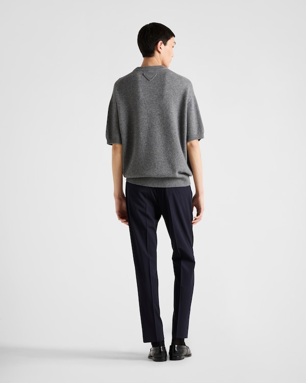 Light stretch wool pants - Blue Light stretch wool pants - Blue