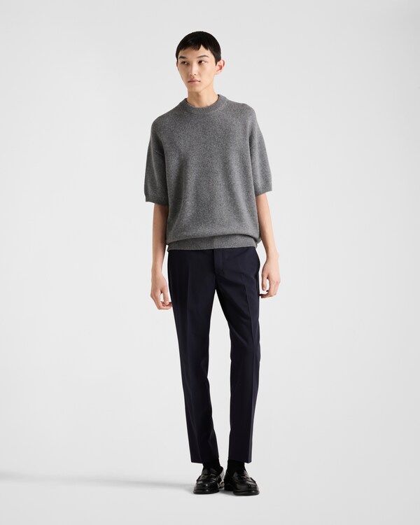 Light stretch wool pants - Blue Light stretch wool pants - Blue